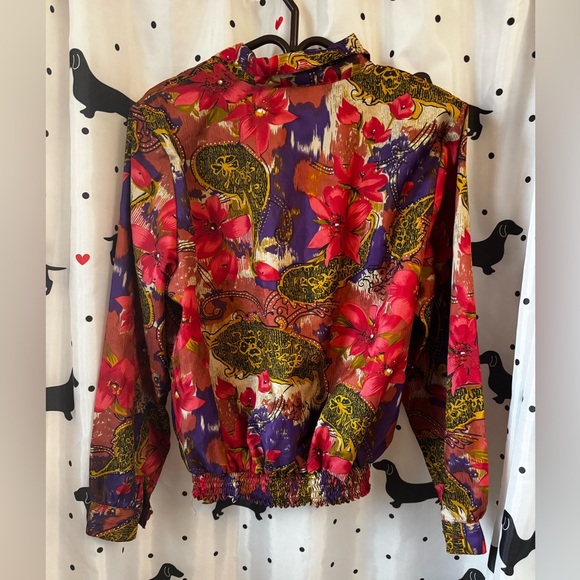 Vibrant Floral Blouse - Picture 3 of 3